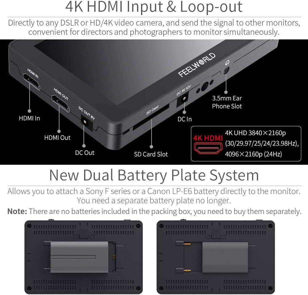 5.5 Inch Touch Screen Field Monitor with 4K HDMI X350