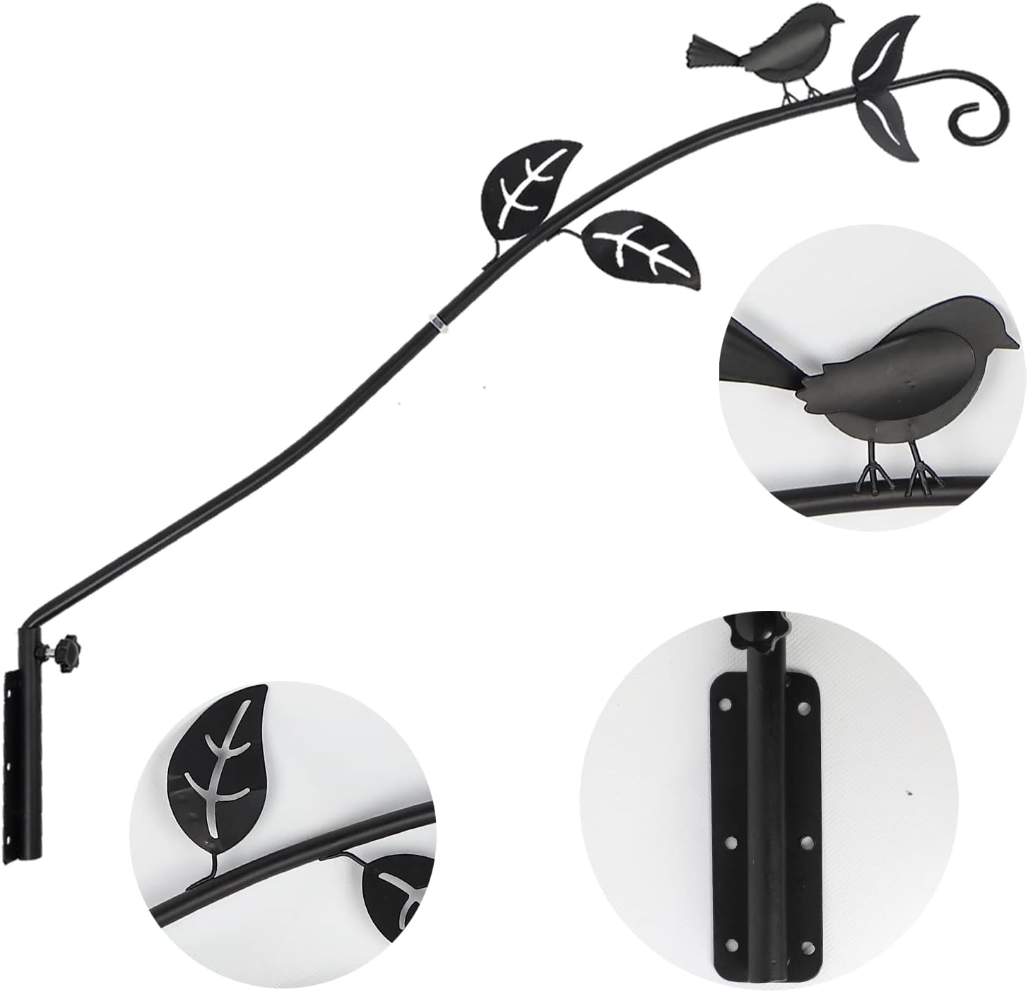 26.5 Inches Heavy Duty Metal Wall Mounted Deck Hook O80304