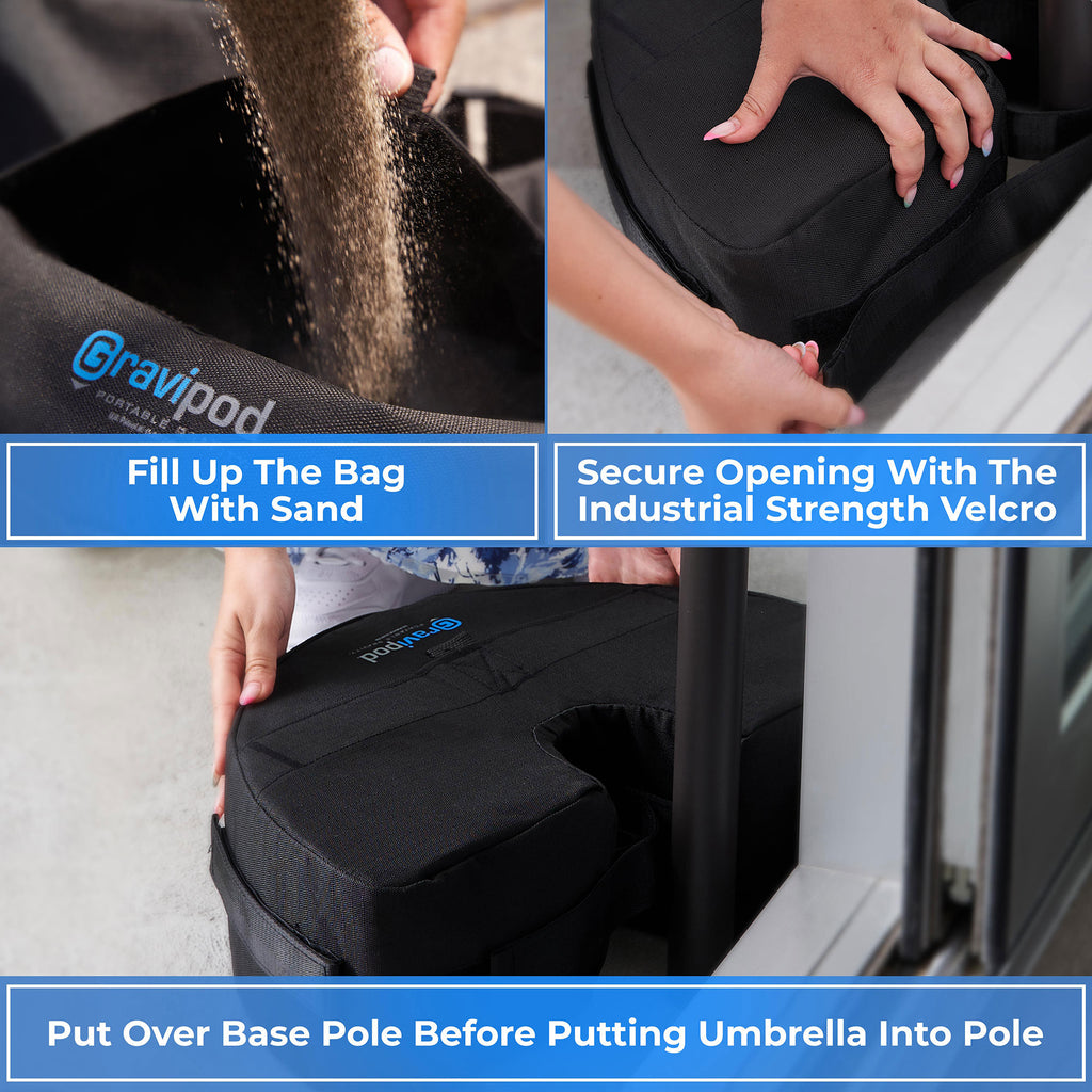 Half Round Umbrella Base Weight Bag T2668