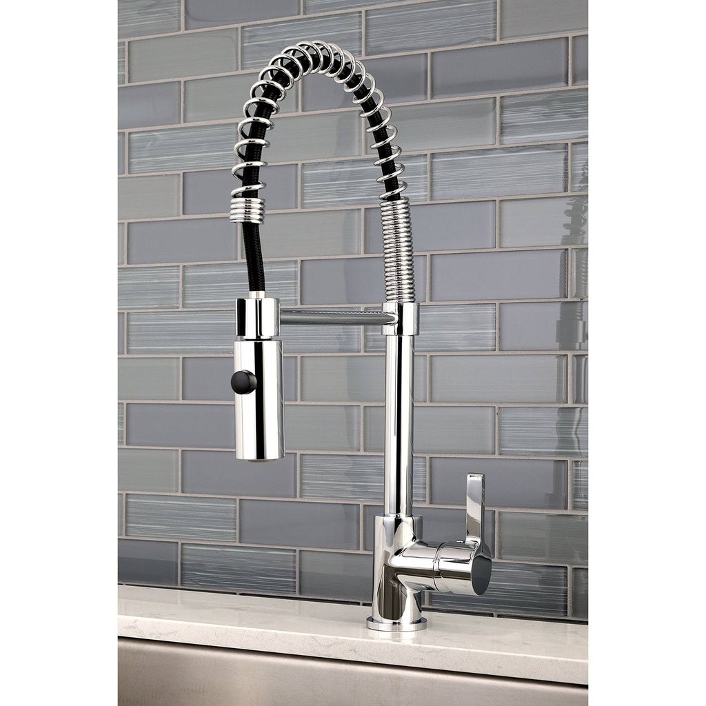 Matte Black Single-Handle Pre-Rinse Kitchen Faucet U691570