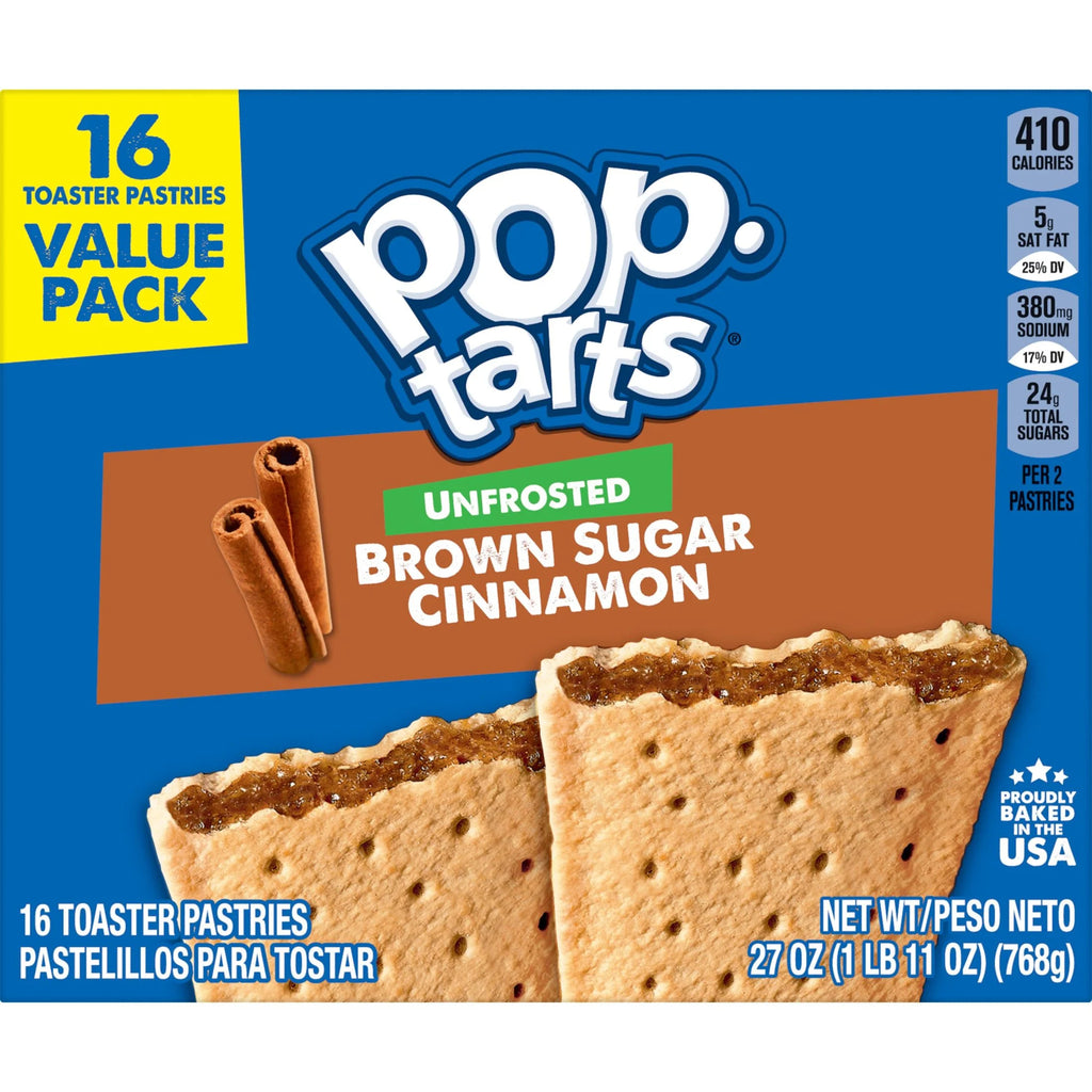 Unfrosted Brown Sugar Toaster Pastries, 27 oz, 16 Count K644