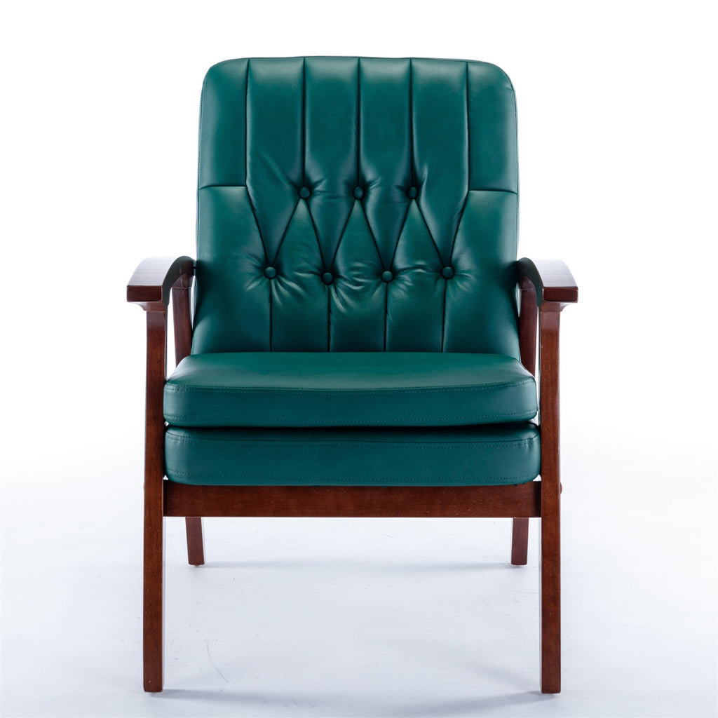 Green Fabric Upholstered Armchair Sofa T90421