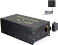 8000W Pure Sine Wave Power Inverter DC 48V to AC 120V with 4 AC Outlets Remote Control LED Display D1171