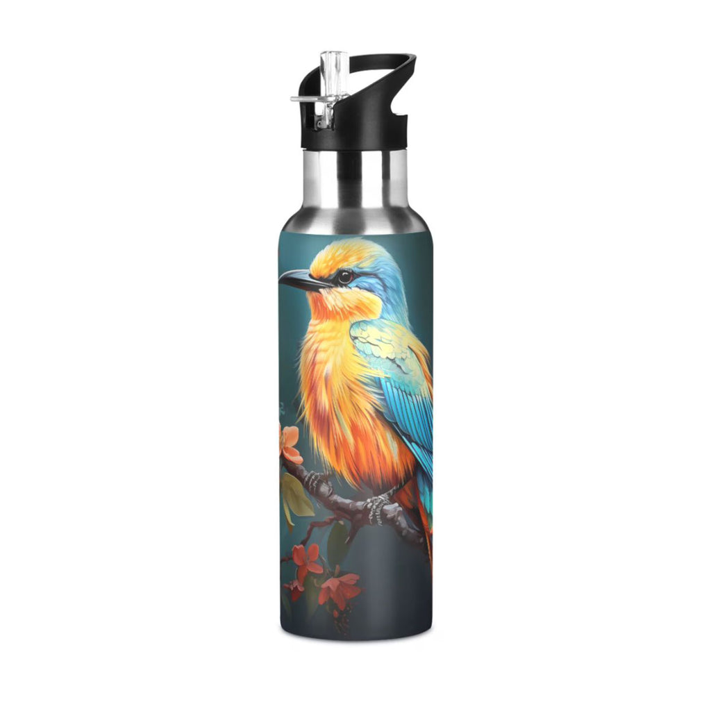 20 oz Insulated Stainless Steel Water Bottle with Straw Lid Z1331