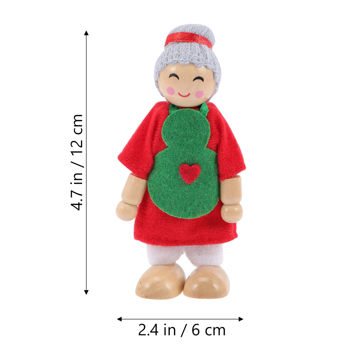 7 Pcs Wooden Dolls Playset K1352