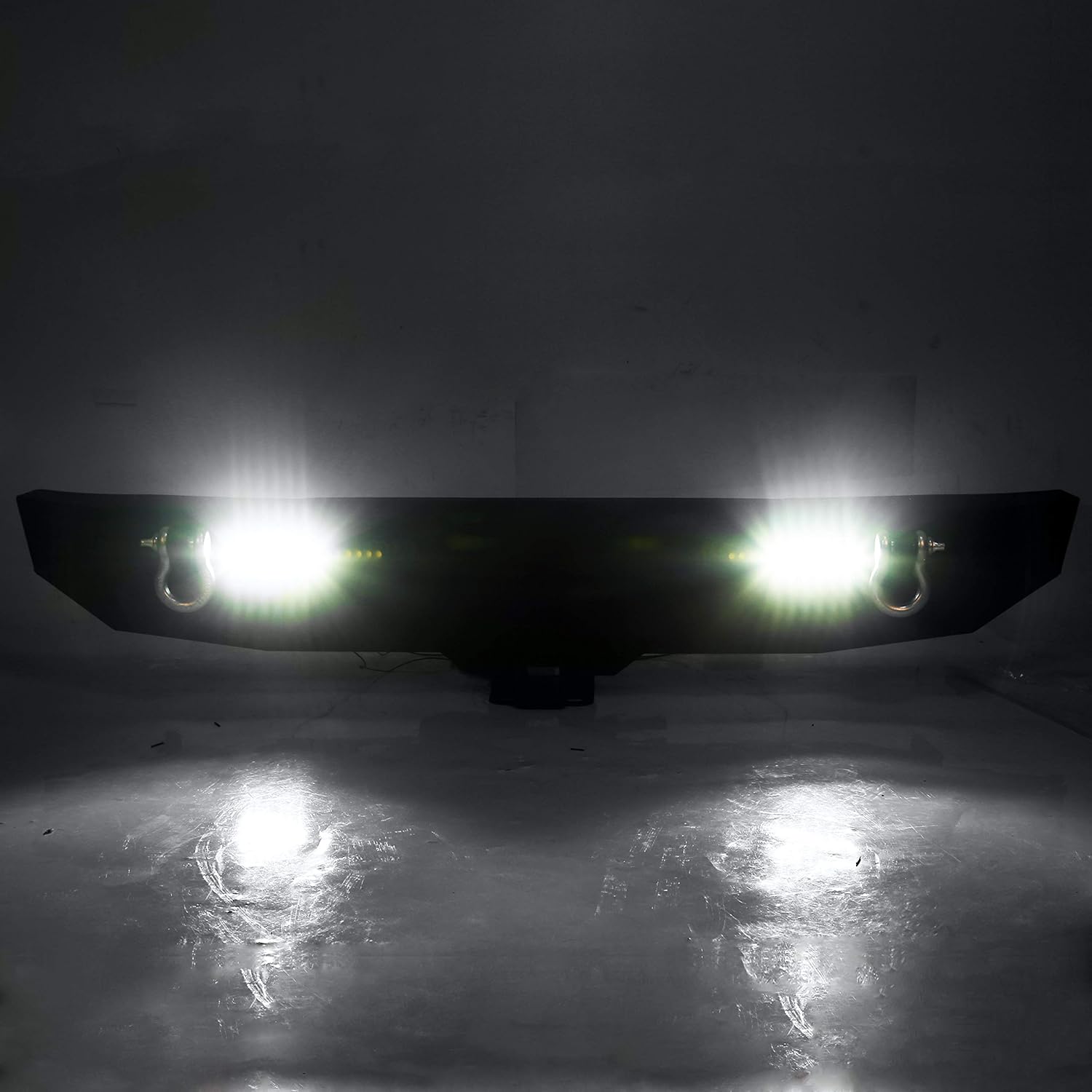 Steel Rear Bumper with D-Ring with LED Lights W738828