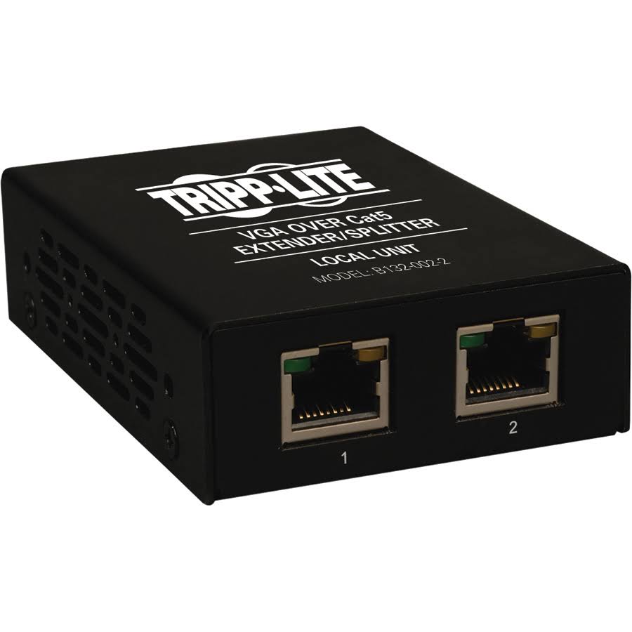 VGA over Cat5/Cat6 Video Extender 2-Port Transmitter HD15 RJ45 U858