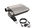 2.5in Weld-On 304SS Reverse Screamer Muffler with Bolt-On Electric Cutout Q127719