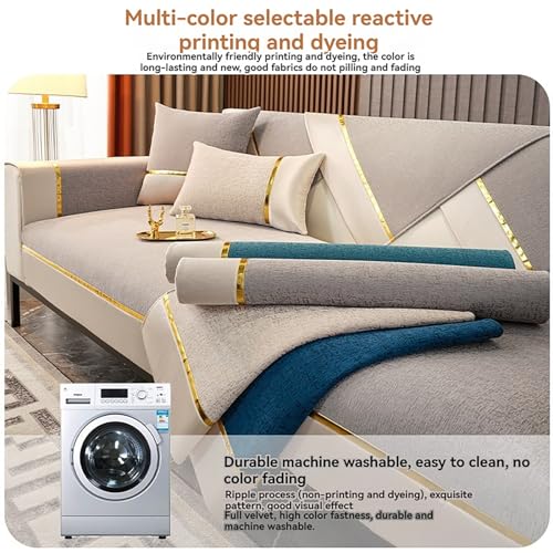 Chenille Non-Slip 3 Seater Sofa Cover T161