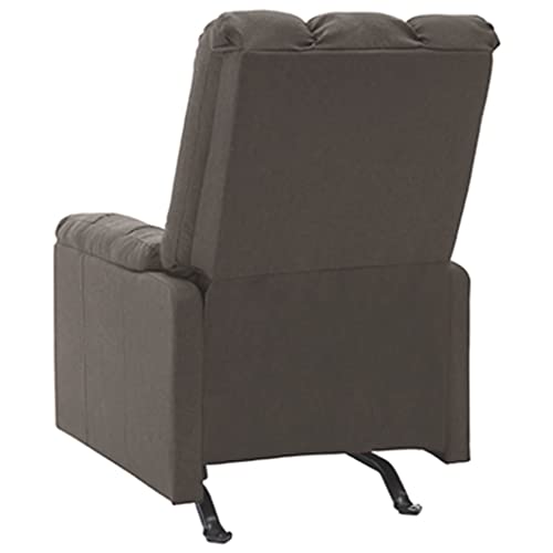 Brown Fabric Reclinable Massage Wingback Chair D32883