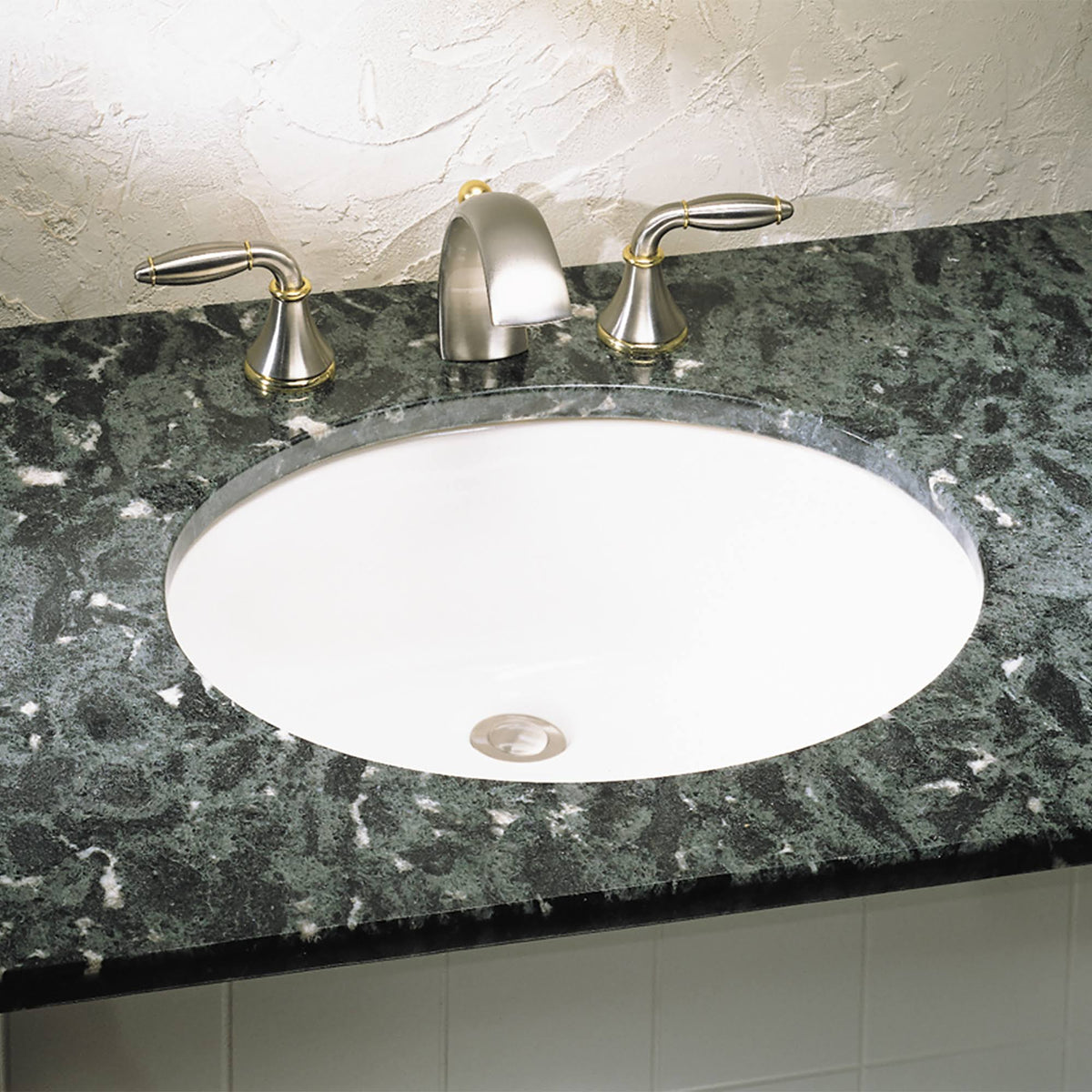 White Undermount Bathroom Sink B61969