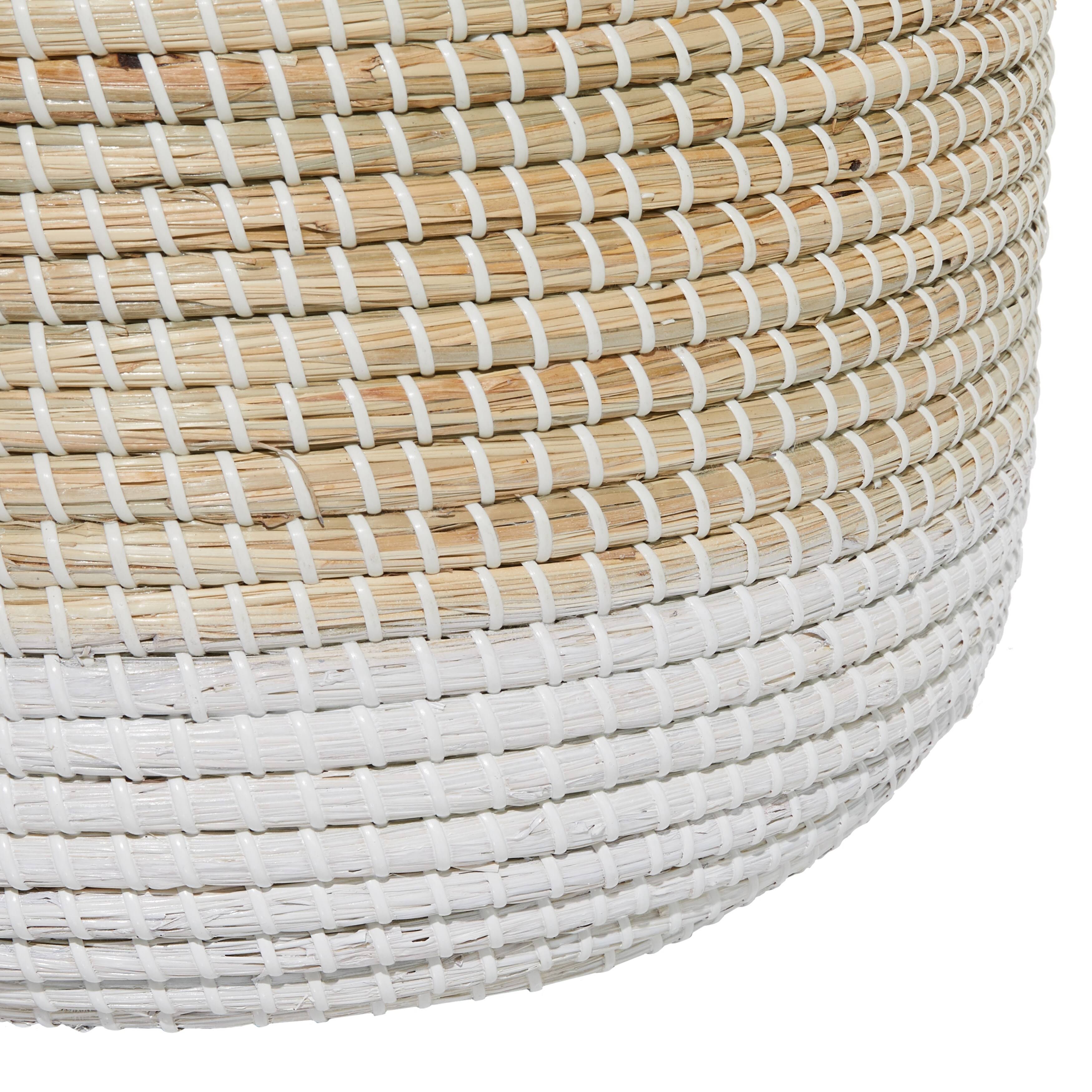 Set of 2 Brown Sea Grass Storage Basket D778