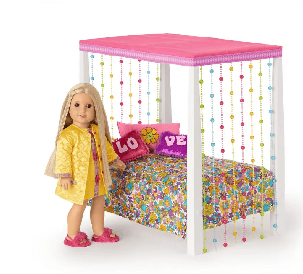 18 inch Doll Bed and Bedding R10693