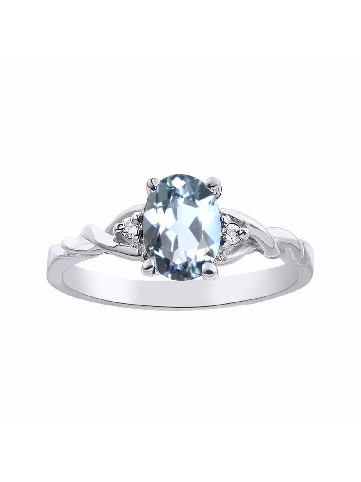Aquamarine & Diamond Ring M194036