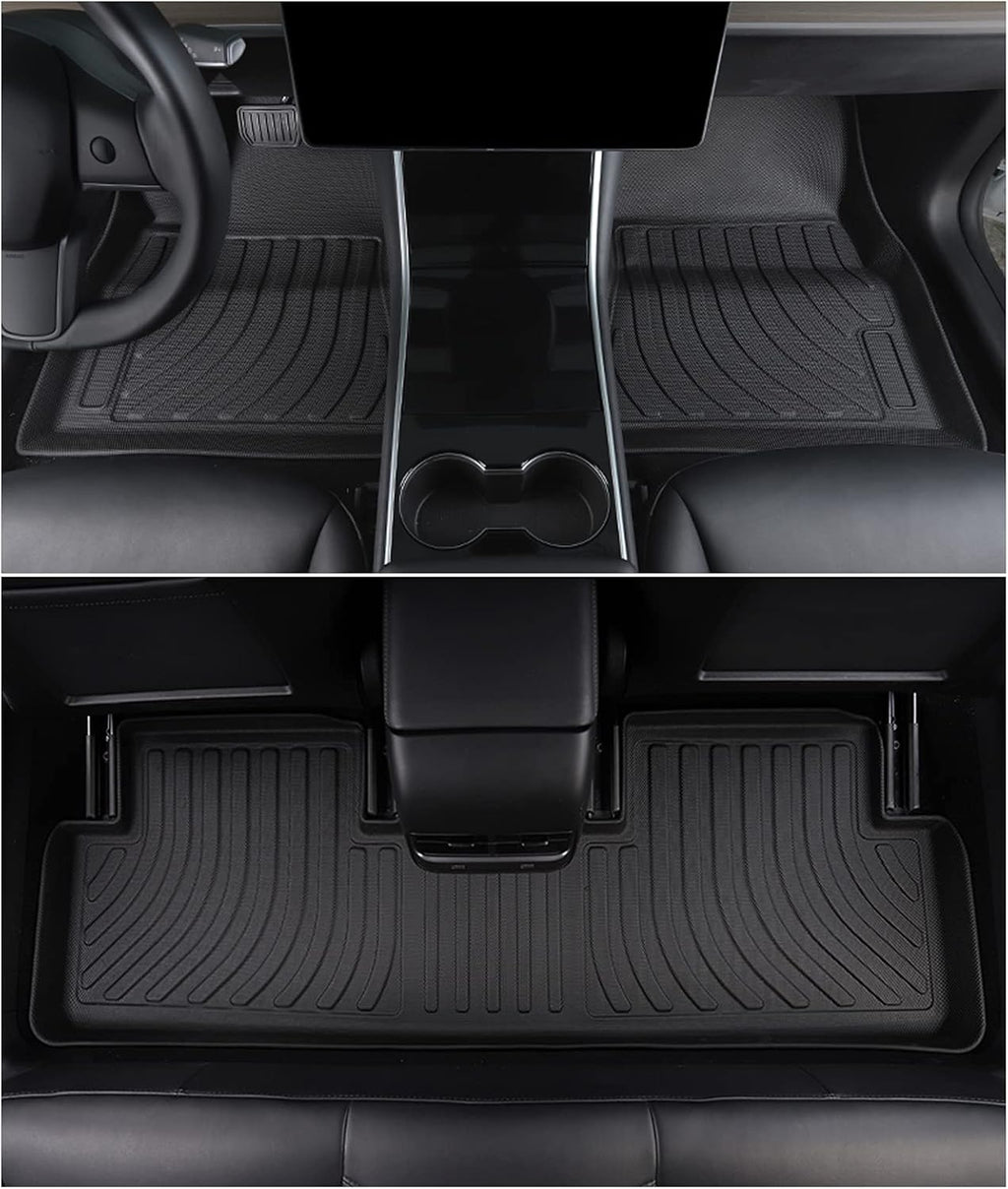 3PCS Waterproof Rubber Floor Mats for Tesla Model 3 Trunk Liner C39177