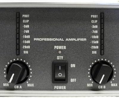 2 Channel Power Amplifier, 800 Watts RMS per Channel at 8 Ohms W90712
