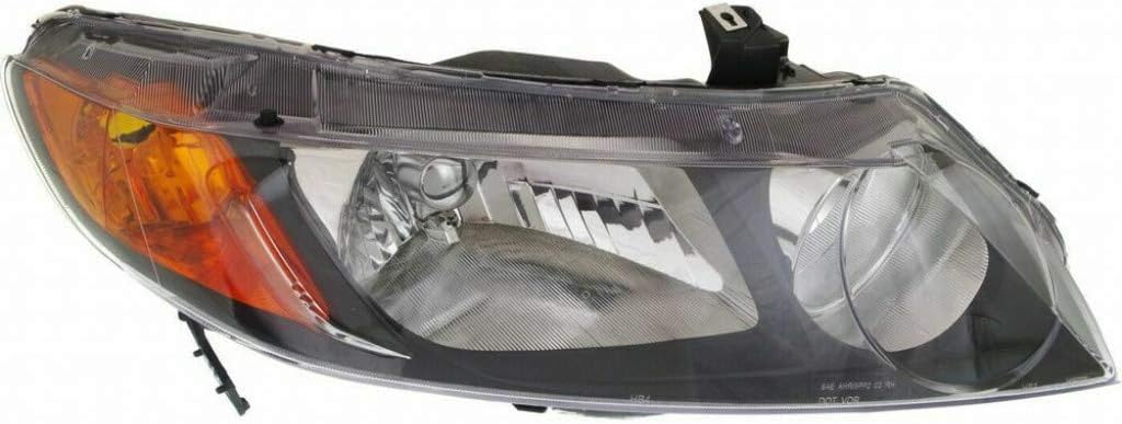 2006 2007 2008 Honda Civic Headlight Assembly Driver and Passenger Side Sedan E677372