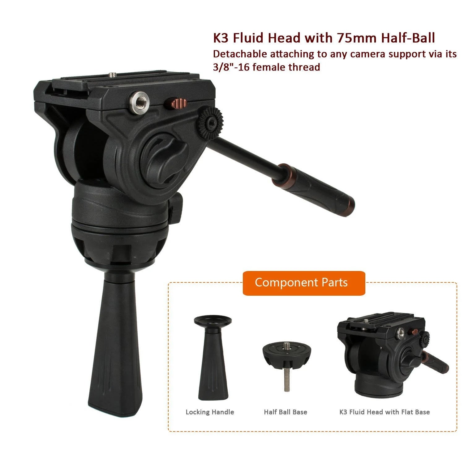 72 inch Aluminum Video Tripod System G9182