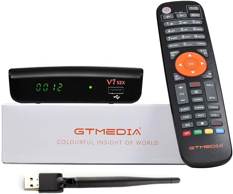 V7S2X HD 1080P FTA DVB-S2X H.265 HEVC 8bit Digital Satellite TV Receiver Pack of 2 F149