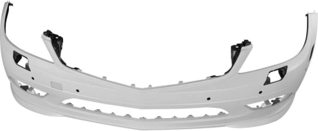 Primed Front Bumper Cover with Headlight Washer and Parktronic Holes P689389