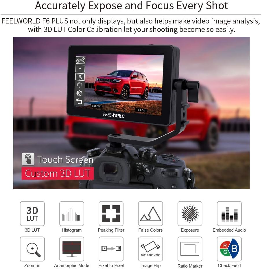 5.5 Inch Touch Screen Field Monitor with 4K HDMI X350