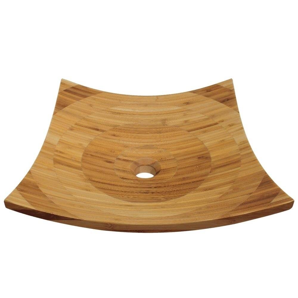 Bamboo Vessel Bathroom Sink with Faucet in Antique Bronze U832