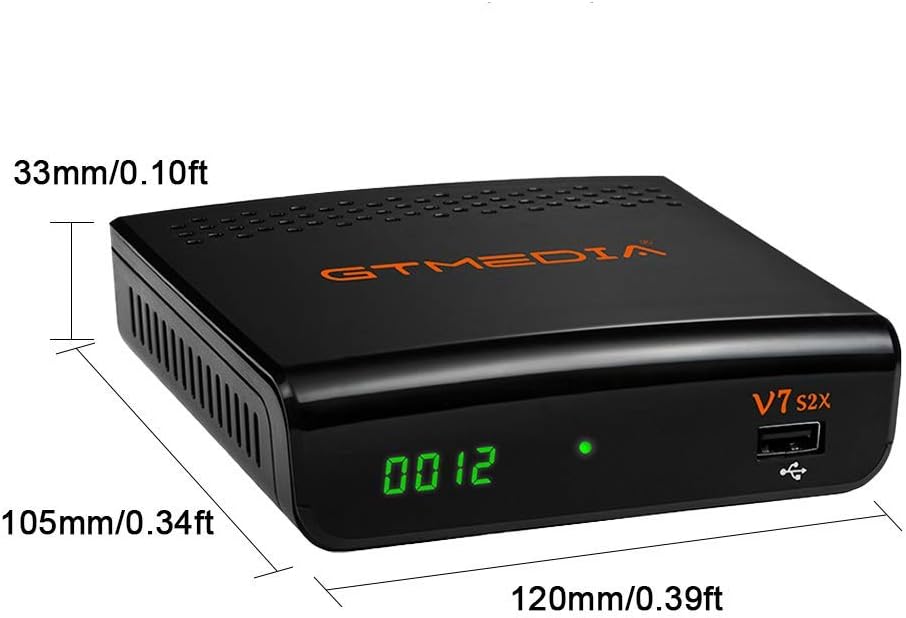 V7S2X HD 1080P FTA DVB-S2X H.265 HEVC 8bit Digital Satellite TV Receiver Pack of 2 F149