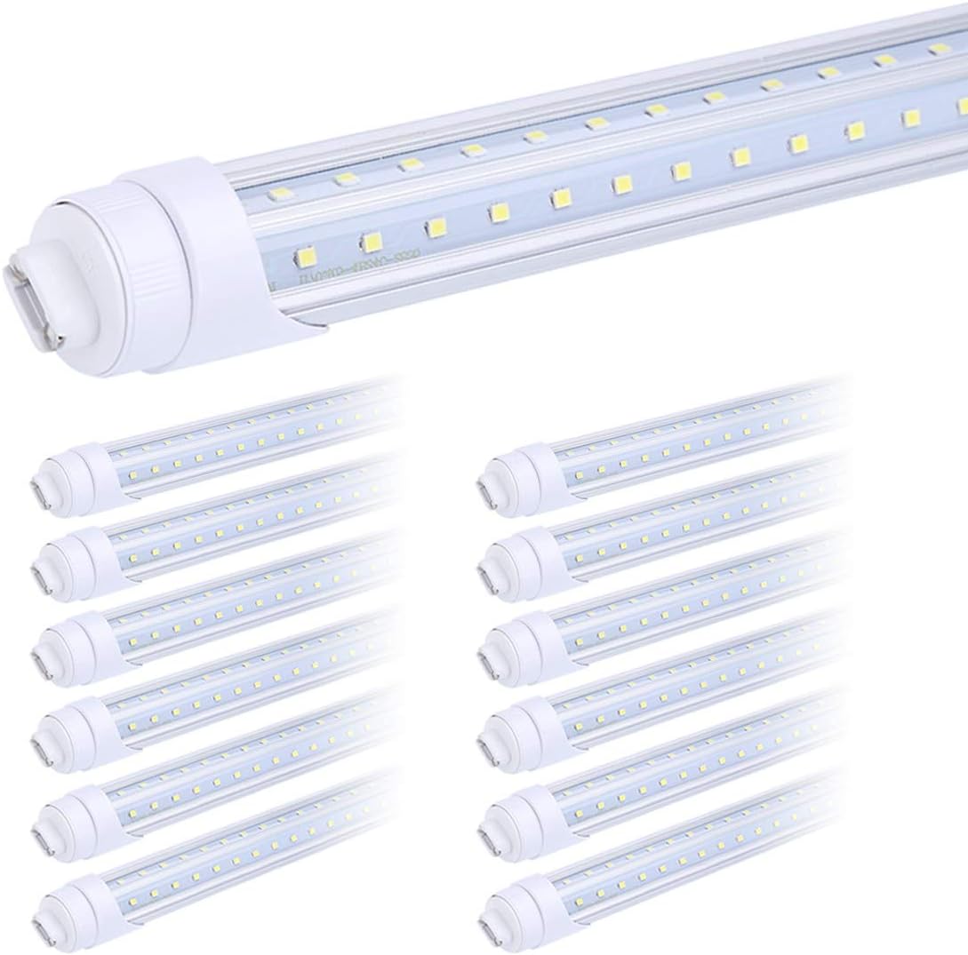 8ft 65W 6000K Cool White LED Tube Light, Pack of 4 K16815