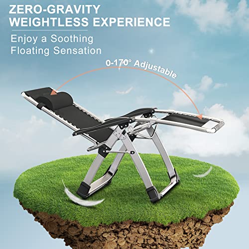 Zero Gravity Folding Lounge Chair with Removable Cushion E3548