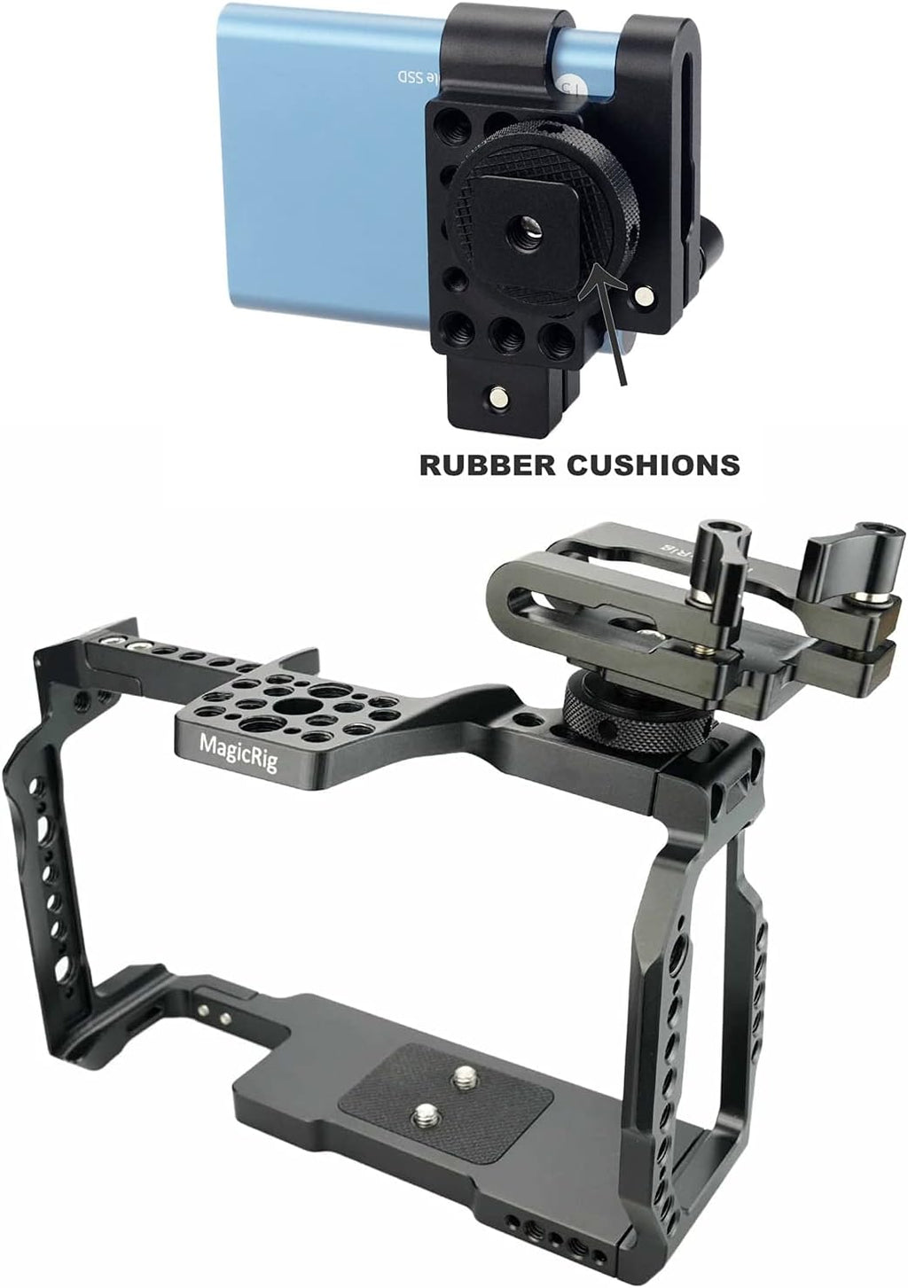 BMPCC 6K Pro Cage with T5 SSD Mount V559