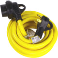 30A RV Power Extension Cord, Black Grip Handle, 15 Feet O3367