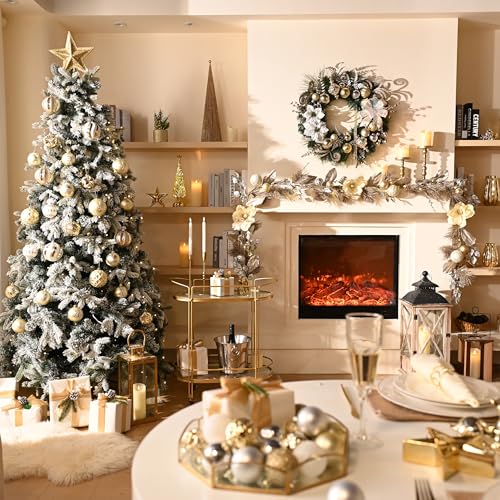 6 Feet Pre-Lit Christmas Garland with Lights I383863