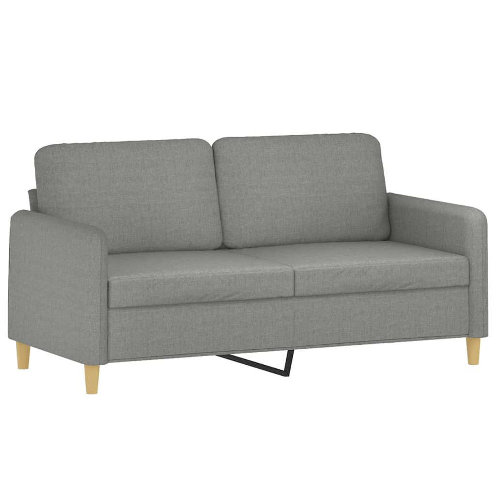 2-Seater Sofa Dark Gray Fabric Y939