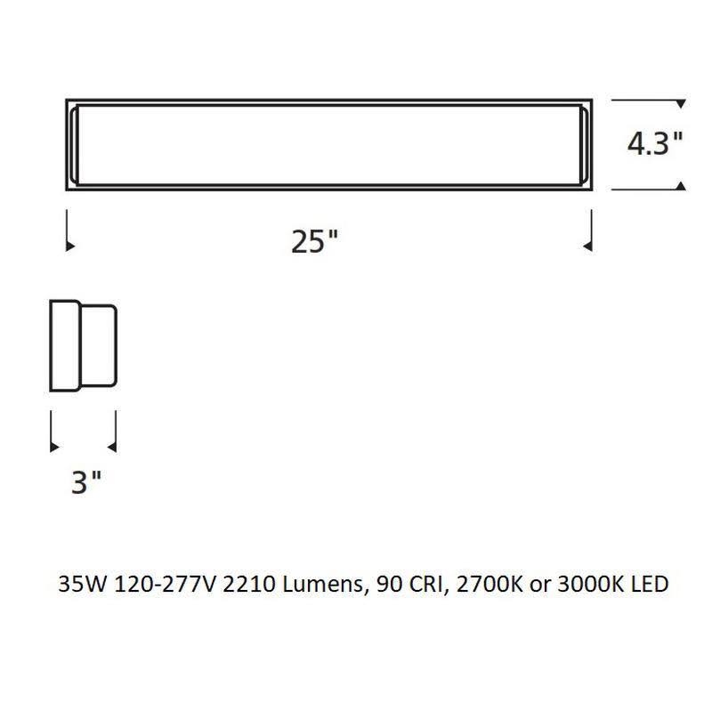 Chrome LED Bath Light Q98390