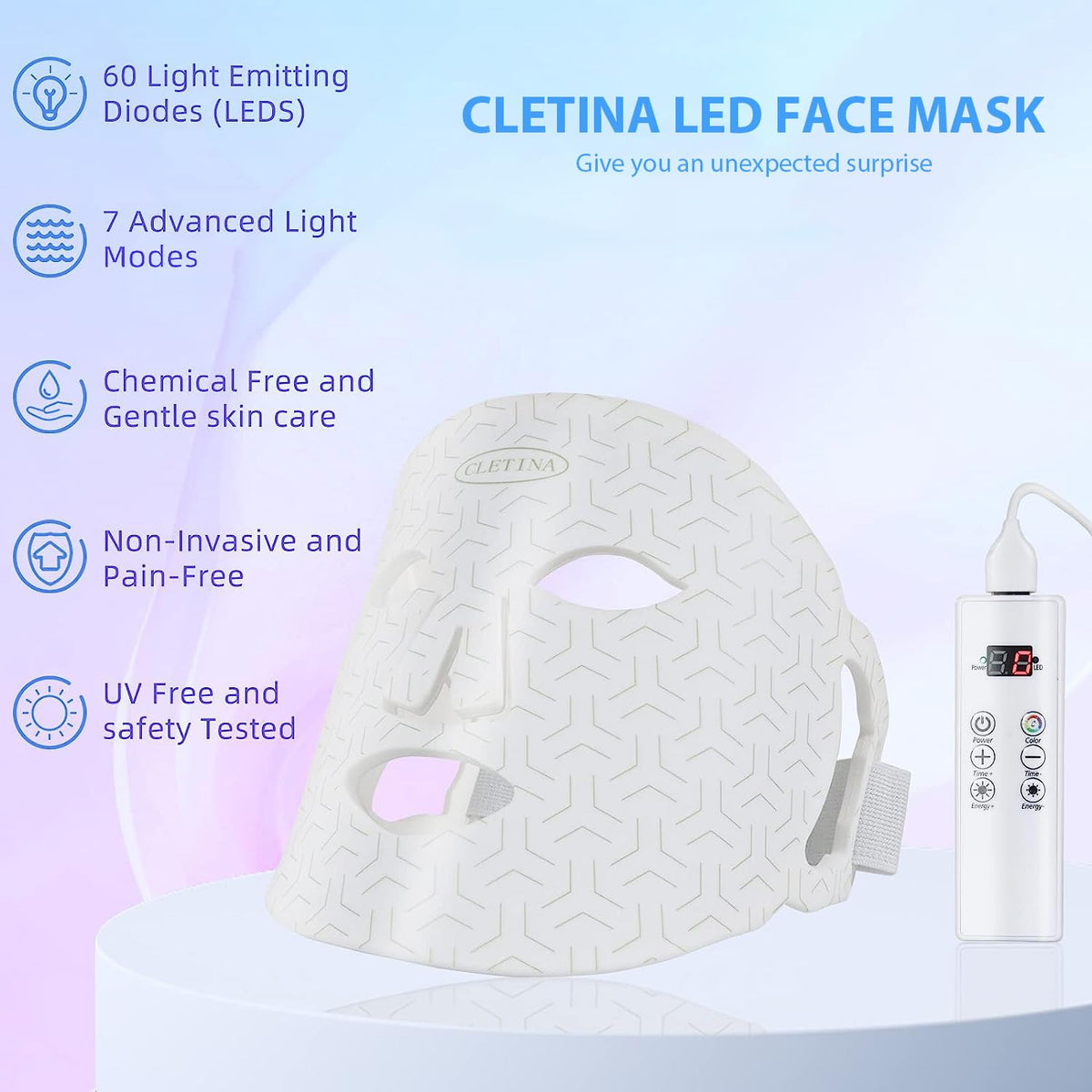 7 Colors LED Face Mask T829