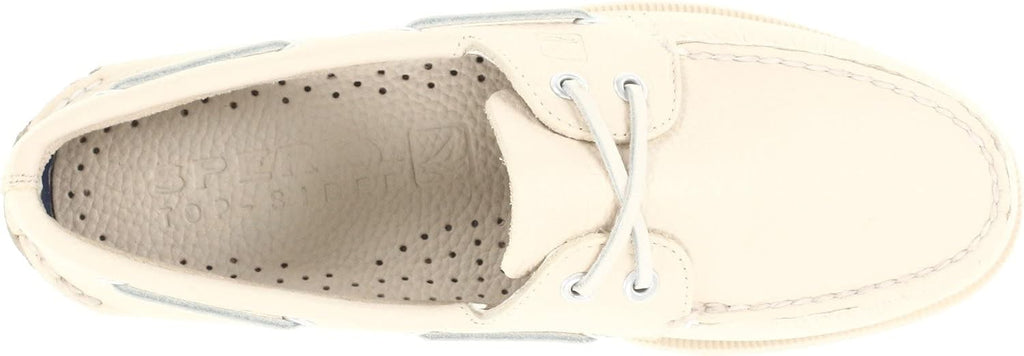 White 2-Eye Boat Shoe N969