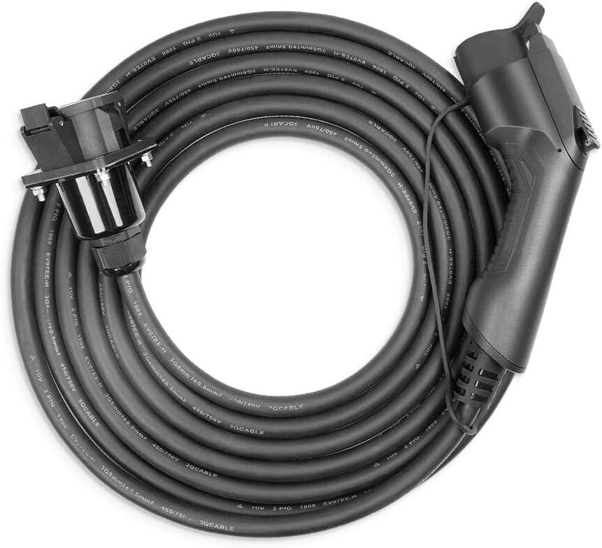 EV Charger Extension Cable 32Amp 20ft Charging Cord M633