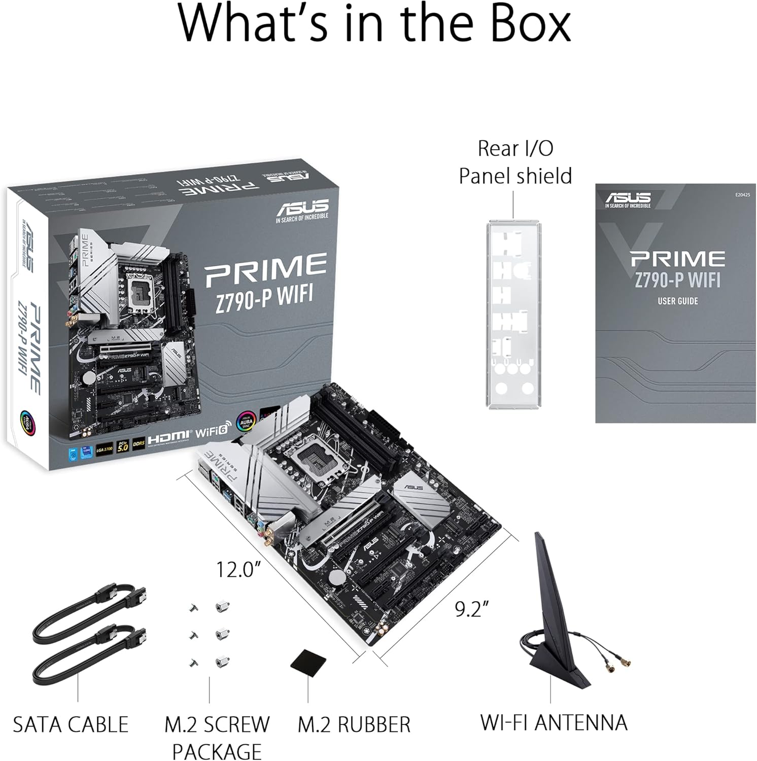Z790 ATX Motherboard with WiFi 6, PCIe 5.0, DDR5, 3X M.2, Thunderbolt 4, 2.5Gb LAN E612453