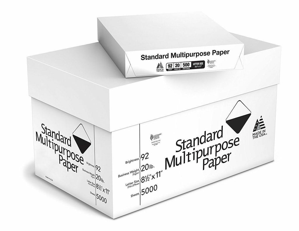 5000 Sheets 20lb Copy Paper 92 Bright 8-1/2 x 11 C723100