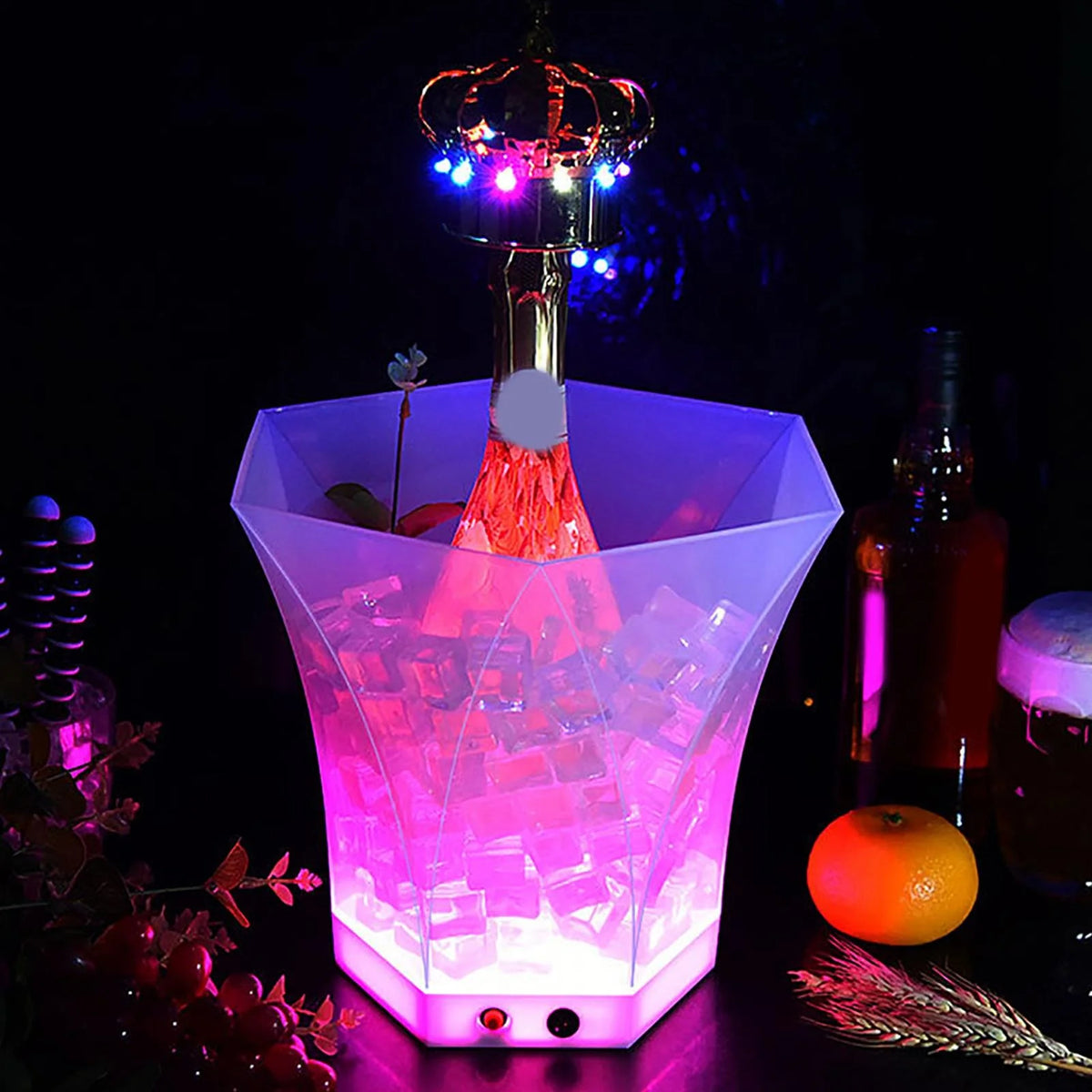 LED Ice Bucket with Colorful Light W571189