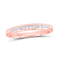 14kt Rose Gold Diamond Band Ring Size 7 E63728