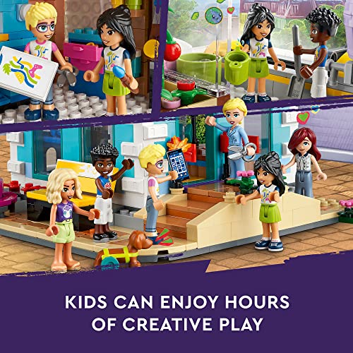 LEGO Friends Heartlake City Community Center 41748 Building Toy Set, 6 Mini-Dolls, Pet Dog R5165