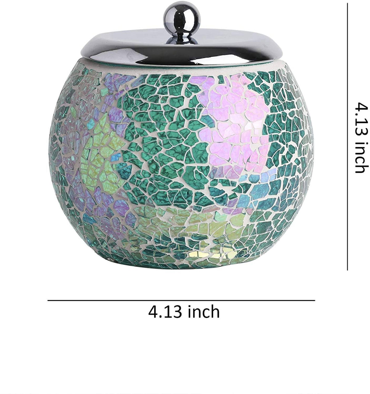 4-Pieces Bathroom Accessory Set Mosaic Glass Lotion Tray A9202