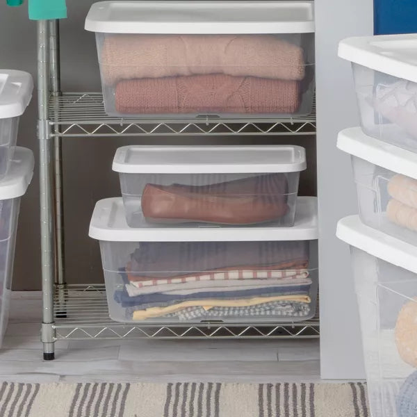 16qt Clear Storage Box with Lid Z810174