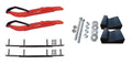Red XT Snowmobile Skis with 10" Round Bars Complete Kit I72577