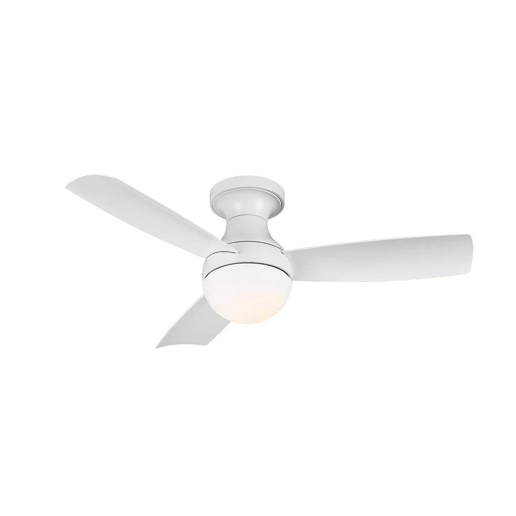 44 inch Matte White Flush Mount Ceiling Fan Q382