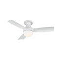 44 inch Matte White Flush Mount Ceiling Fan Q382