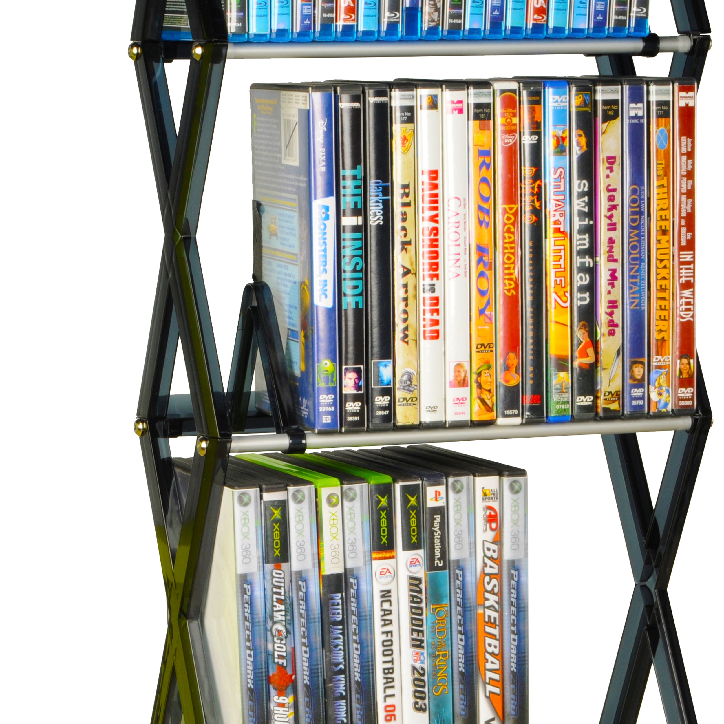 5-tier Media Rack Multimedia Smoke N308199