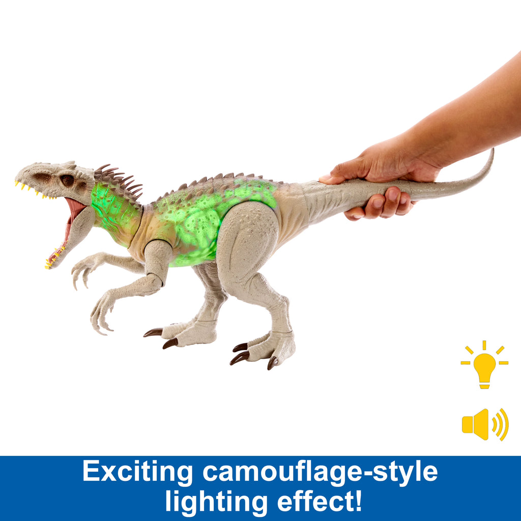 Camouflage 'N Battle Indominus Rex Dinosaur Toy with Lights, Sounds & Motion D275619