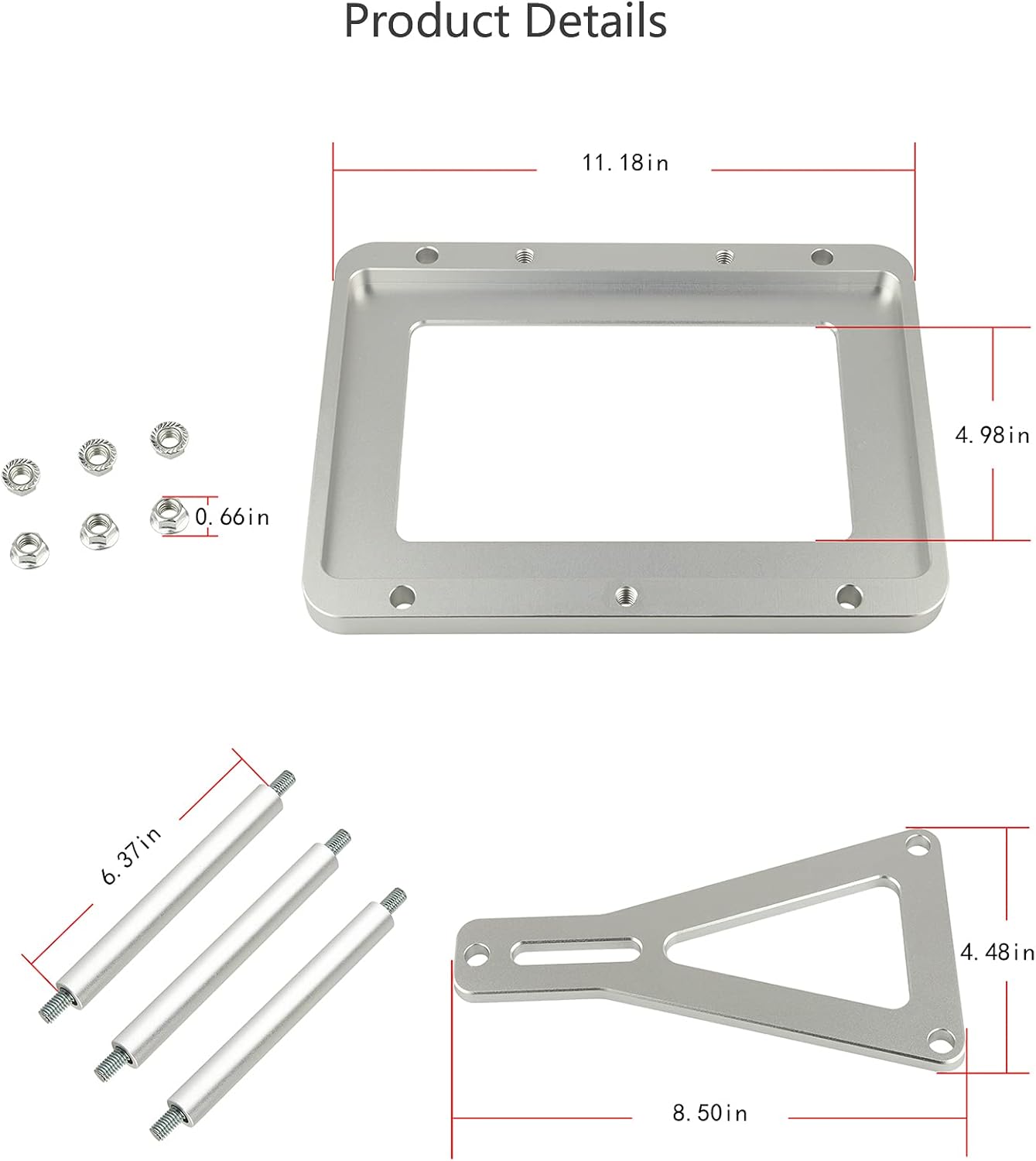 Billet Aluminum Battery Tray Hold Down Pack of 2 B45869